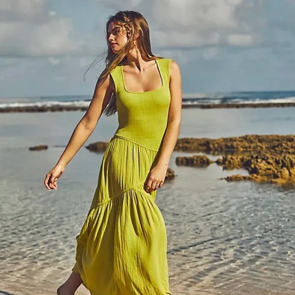 Free People Traveler Midi Dress S Women's Casual Endless Summer Boho